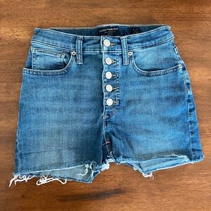 Lucky Brand Blue Denim Women Shorts High Rise